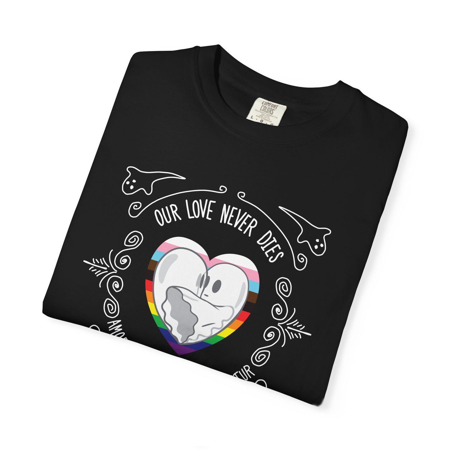 Our Love Never Dies Black Tee