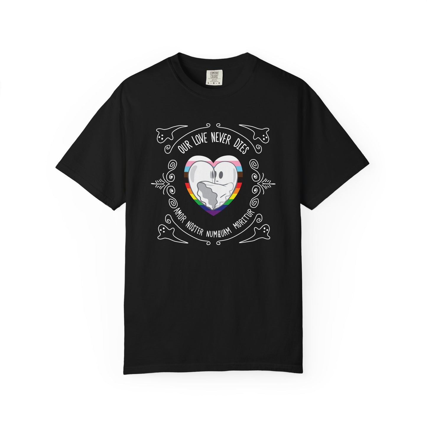 Our Love Never Dies Black Tee