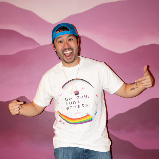 Be Gay, Hunt Ghosts White Tee